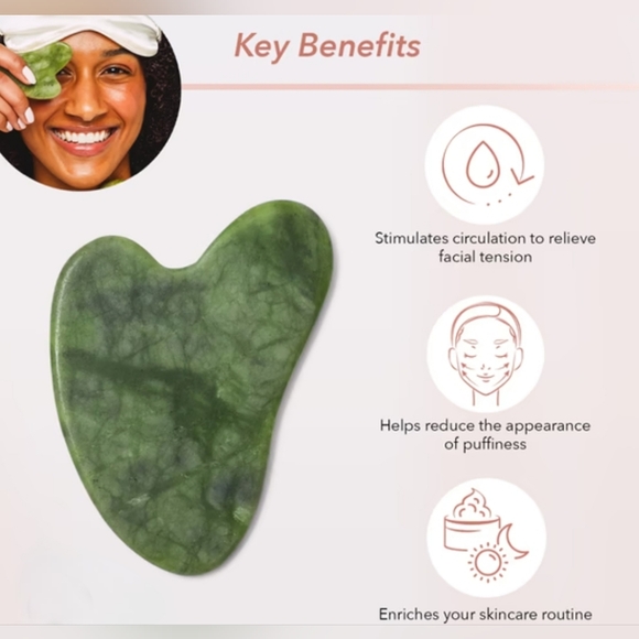 Gua Sha Stone with Rosehip Oil Kit NEW - Picture 5 of 5